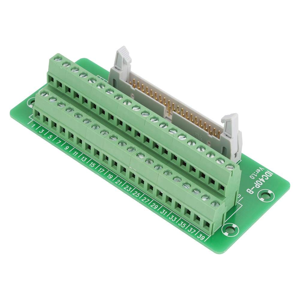 IDC40P 40Pin Steckerleiste Breakout Board Terminal Block Stecker PLC Schnittstelle mit Halterung Gee