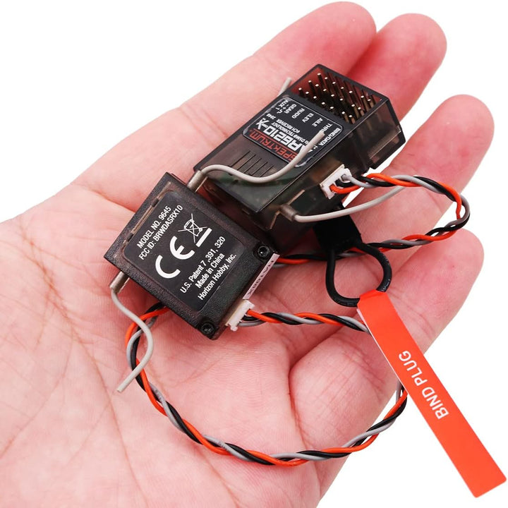 Rc Receiver AR6210 Empfänger 2,4 GHz 3CH DSM2 Spektrum mit Satellitenerweiterung, kompatibel mit JR