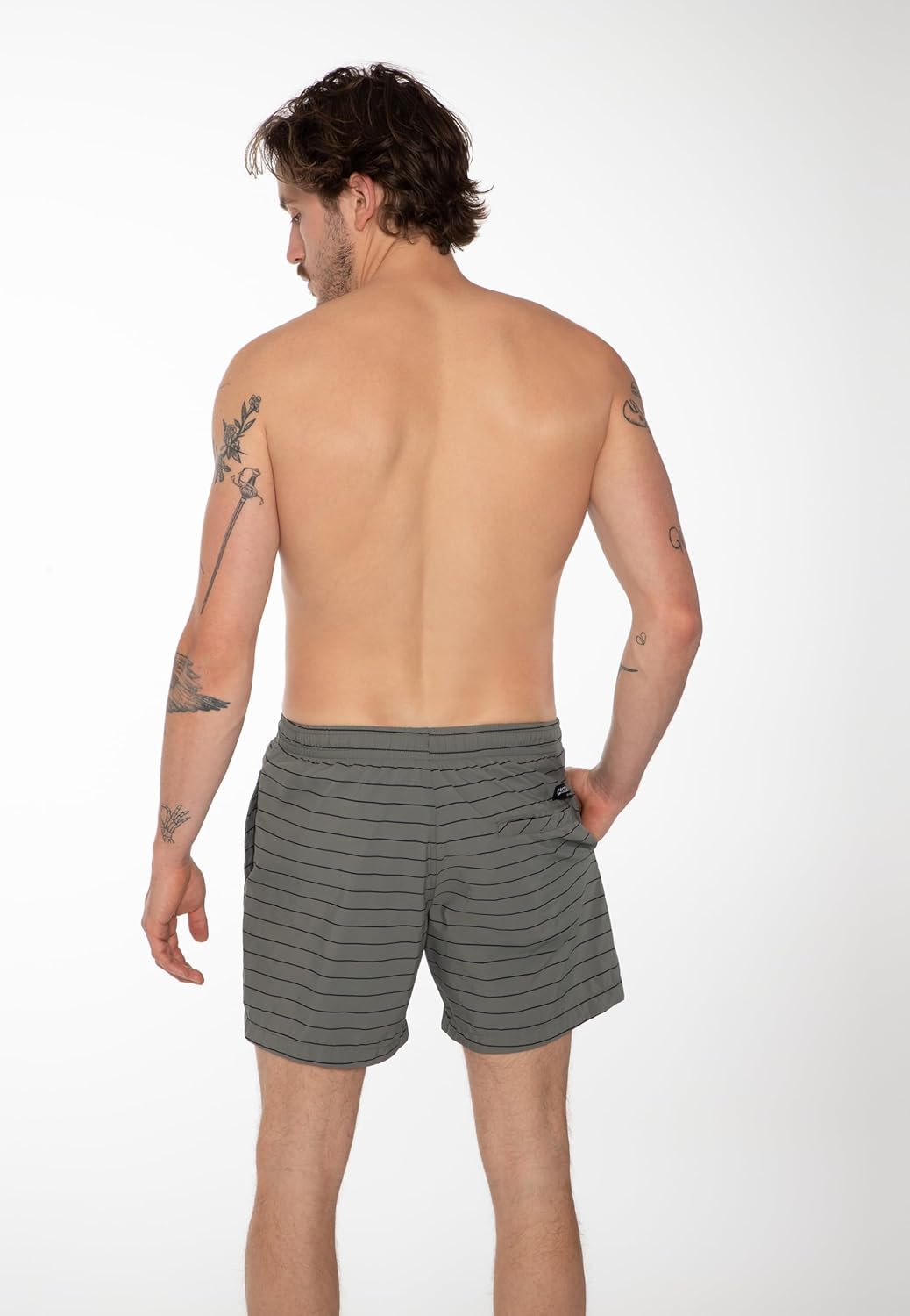 Protest Herren Beachshort Sharif XXL Grey Green, XXL Grey Green
