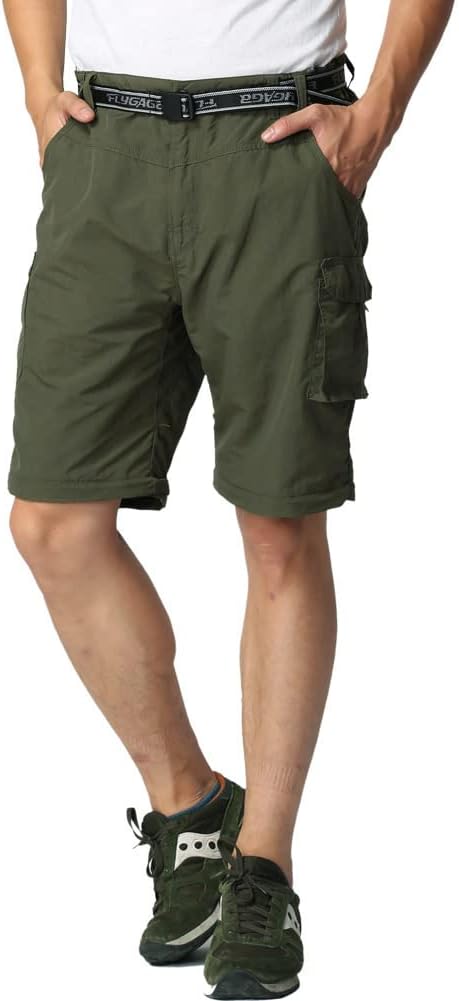 Herren Wanderhose Zip Off Leichte Atmungsaktiv Schnell Trockend Trekkinghose Abnehmbar Funktionshose