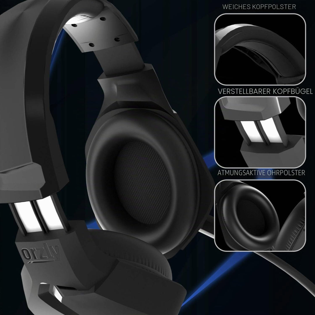 Gaming Headset für PC PS5, Playstation PS4, XBOX SERIES X | S, XBOX ONE,Nintendo Switch,Laptop &amp; Goo