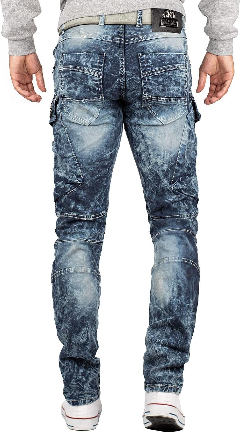 Cipo & Baxx Herren Jeans – Stylische Denim-Mode mit einzigartigem Design, Slim-Fit & Regular-Fit, Bi