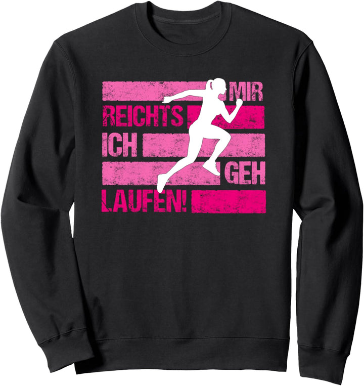 Jogger Läufer jogging Marathon Frauen Damen ich geh laufen Sweatshirt