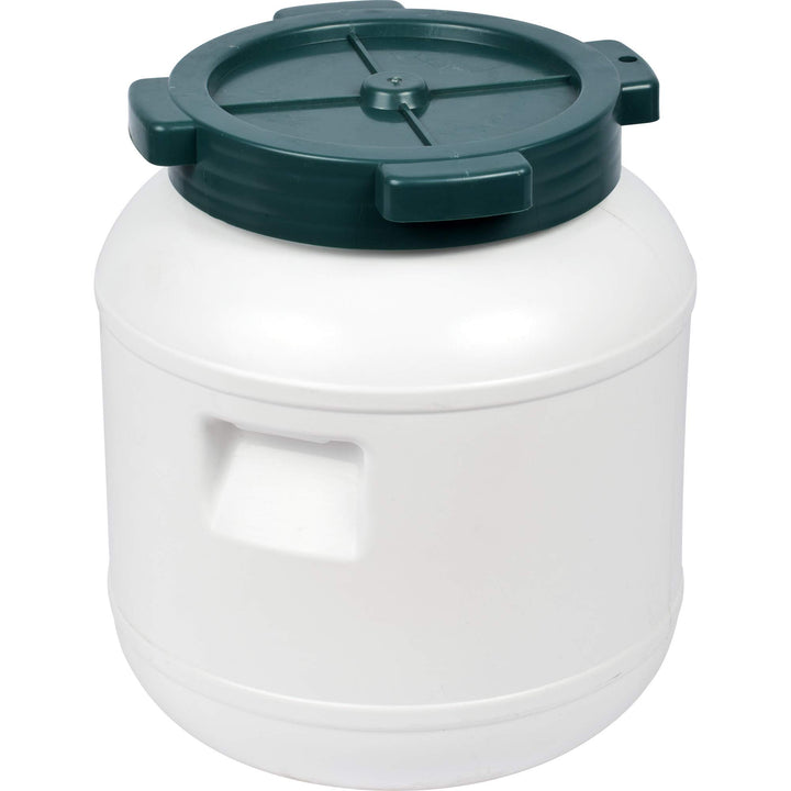 Browin 360010 Plastikfass zum Gären, Aufbewahren, weiss, 10 L mit Schraubverschluss, Kohl, Gurken, G