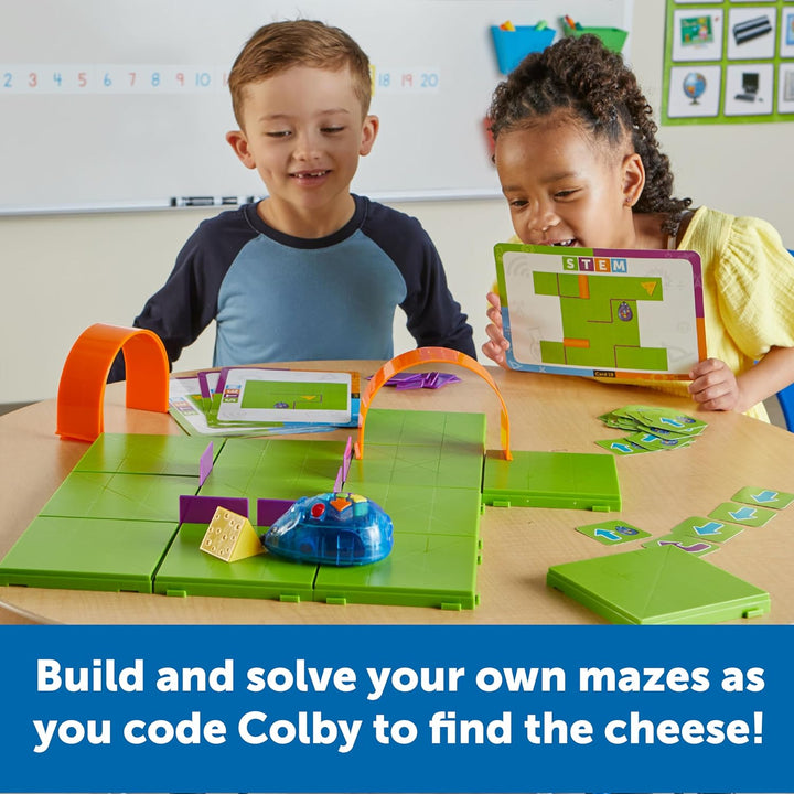 Learning Resources Code & Go Roboter-Maus Aktivitäts-Set – Wiederaufladbares, interaktives Lernspiel