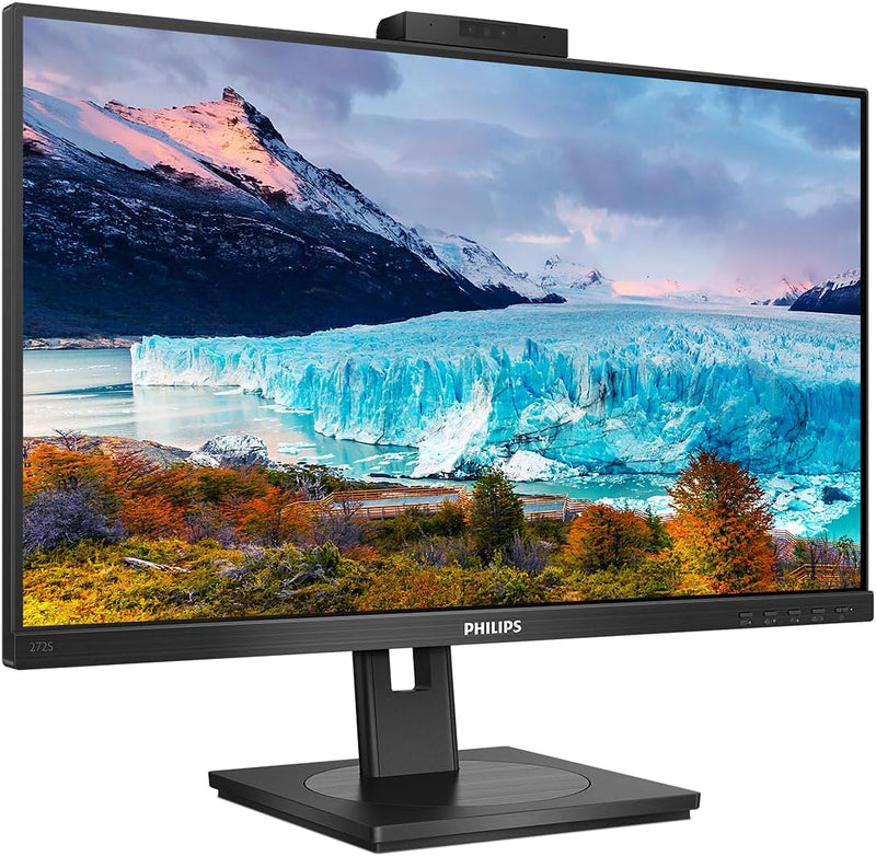 Philips 272S1MH - 27 Zoll FHD Monitor, Webcam, höhenverstellbar, FreeSync (1920x1080, 75 Hz, VGA, DV