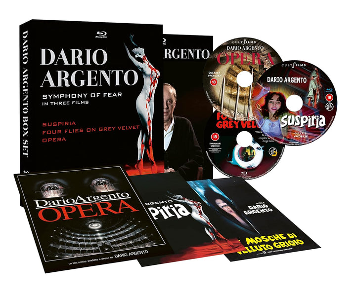Dario Argento Box Set (Suspiria, Opera, Four Flies on Grey Velvet) [BD] [Blu-ray], Blu-ray