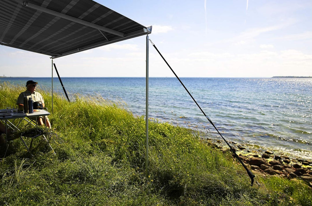 Thule Sturmverspannung Hold Down Side Strap Kit, Schwarz, kompatible mit Caravan Single, Single