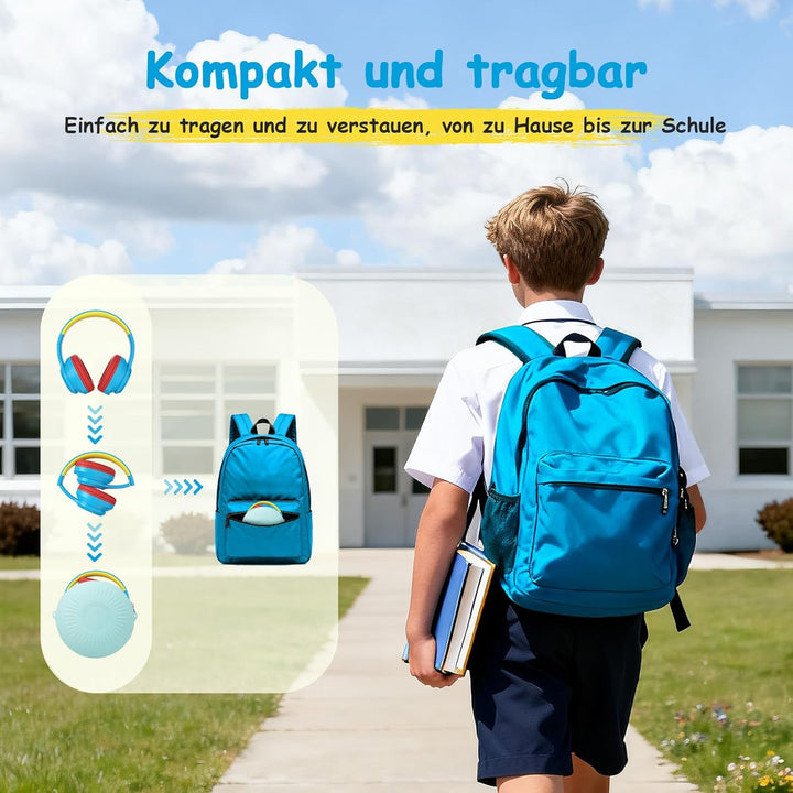 Bluetooth Kopfhörer Kinder | Noise Cancelling Kinder Kopfhörer | Over-Ear Kinderkopfhörer Bluetooth