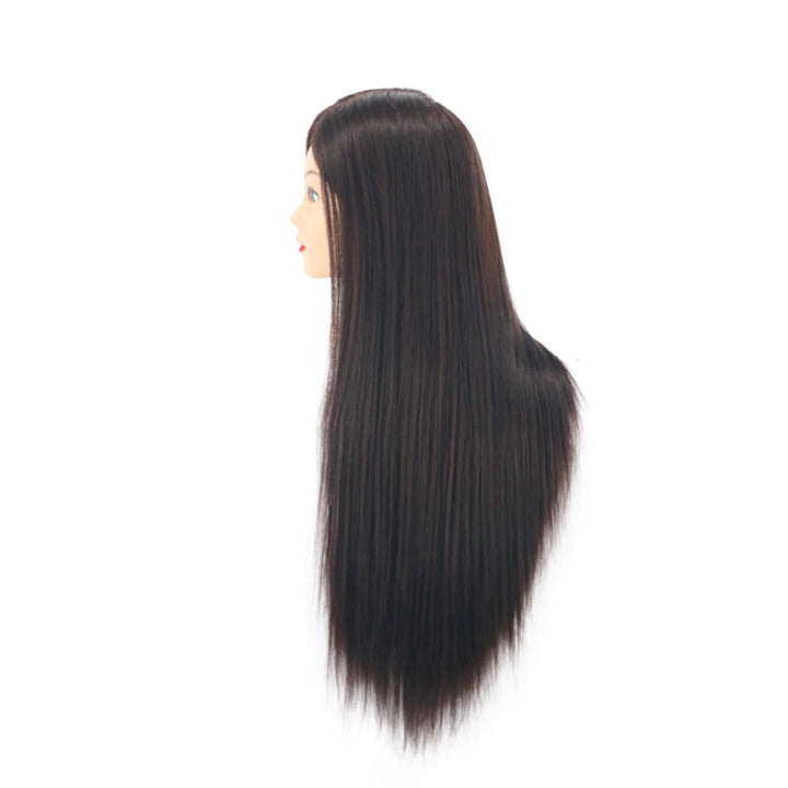 Frisurenkopf, 66cm 80% Echtes Menschliches Haar Frisierkopf übungskopf Puppenkopf zum Frisieren mit