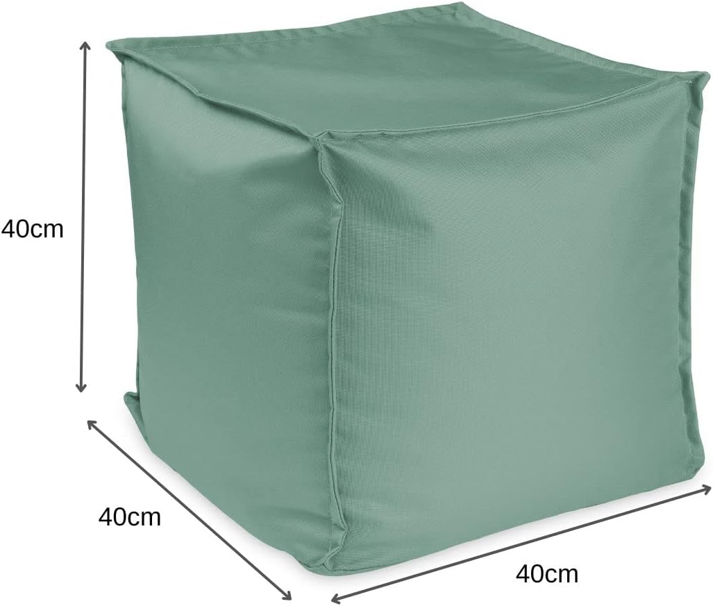 chilly pilley Sitzsack Sitzhocker mit EPS-Perlen Füllung 40x40x40cm Fusshocker Sitz-Pouf für Kinder
