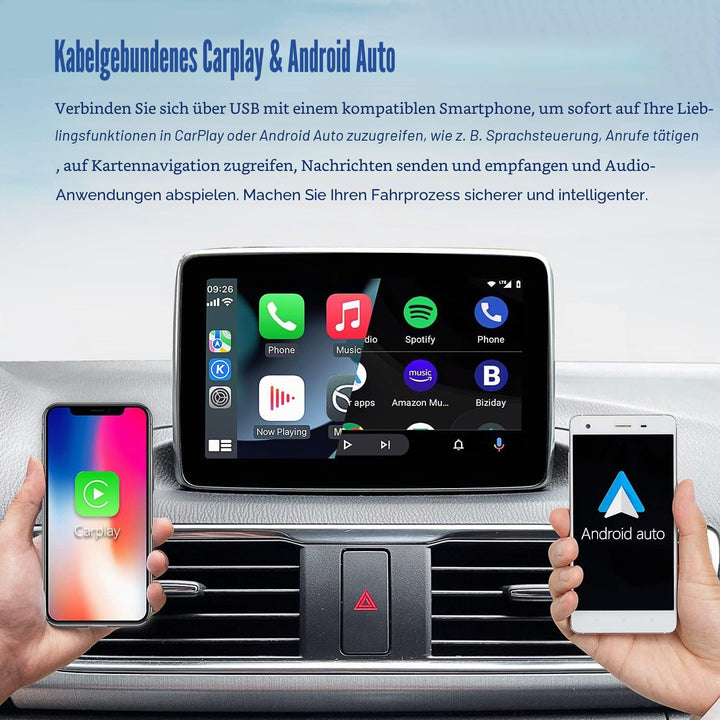 Mazda Carplay und Android Auto Retrofit Kit, TK78-66-9U0C OEM Hub passt auf MZD Connect System, 0000