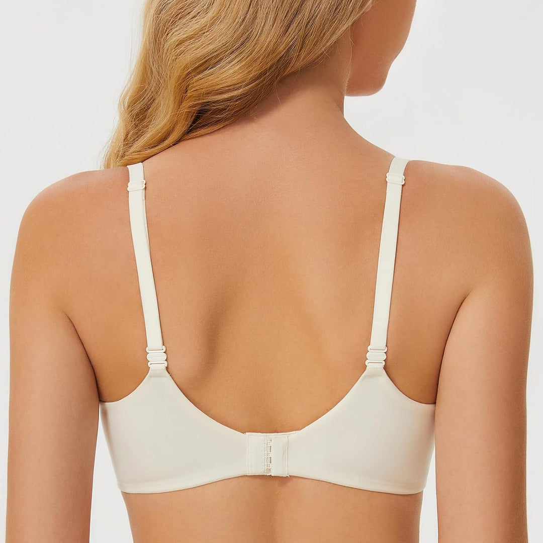 MELENECA Gepolsterter Nahtloser kabelloser Push-up-BH für Damen mit Halt und Hebung 70E Gebrochenes