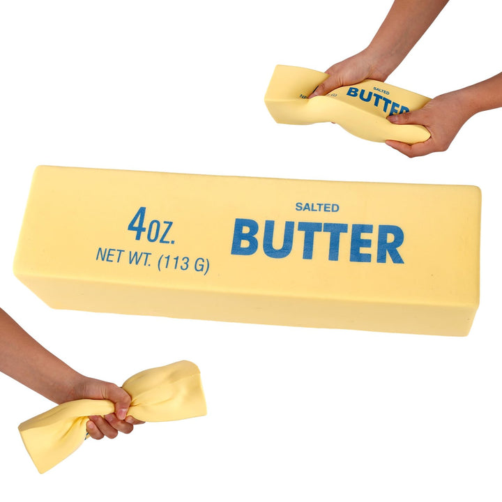 Lyreh Grosses Butter Quetschspielzeug, Butterstick aus PU-Material Langsam Aufsteigendes Quetsch-Leb