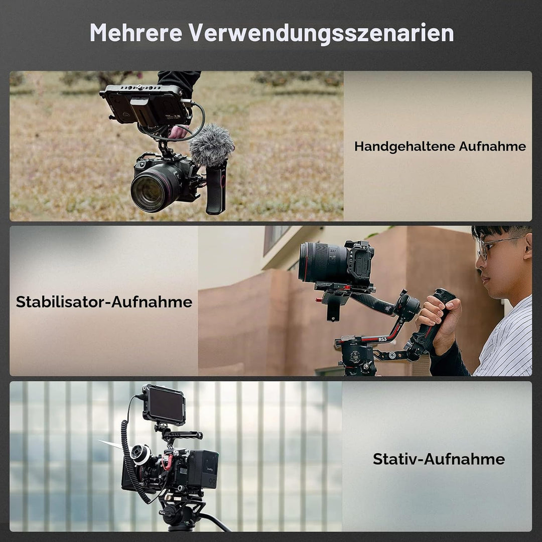 SMALLRIG Cage für Canon R8, Kamerakäfig mit 1/4"-20 Gewindelöchern, 3/8"-16 Positionierungslöchern f
