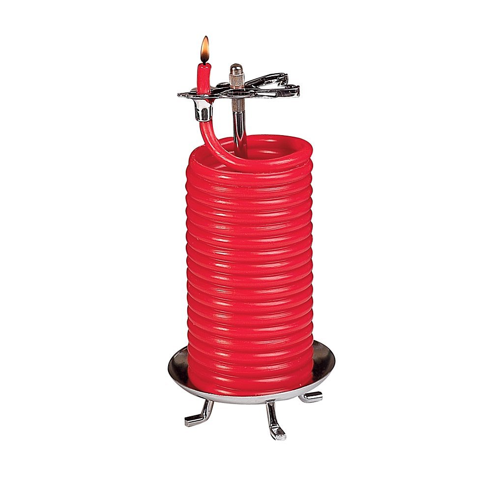 Candle by the Hour Kerze 80 Stunden rot (20559BR), Metall, Candle, Red