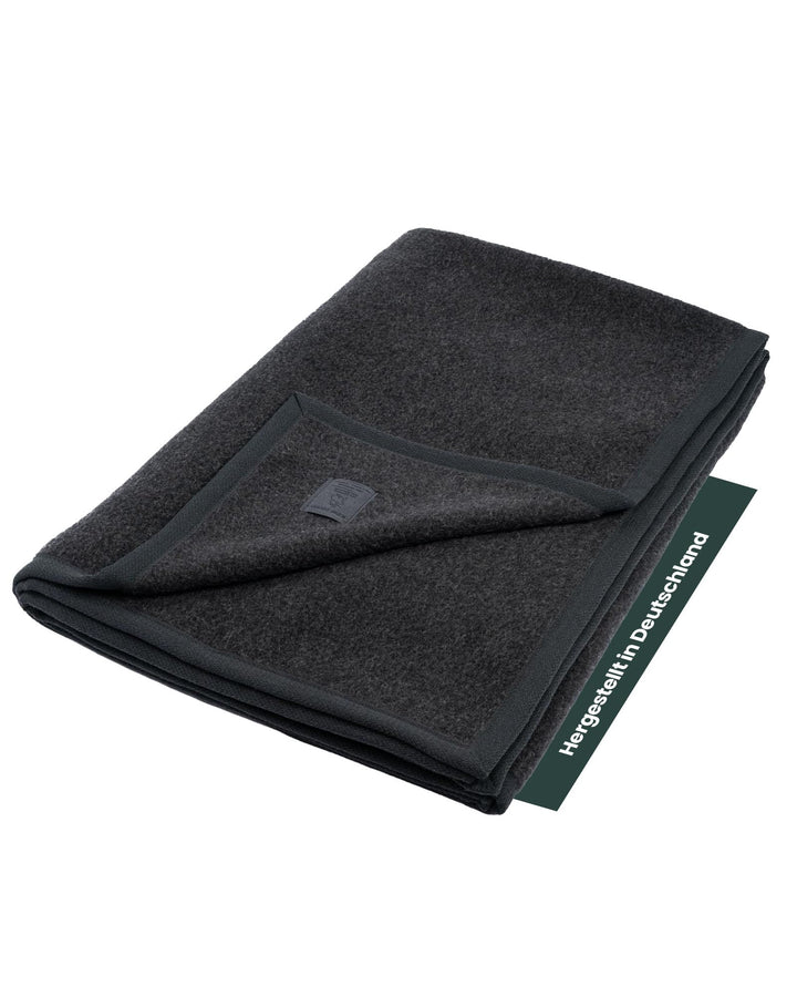 Ritter Decken Kaschmirdecke Kalif in anthrazit 150 x 200cm. 80% Schurwolle 20% Kaschmir, Wolldecke a