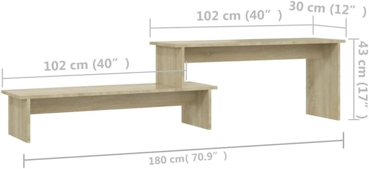 vidaXL TV Schrank Industriestil Lowboard Sideboard Fernsehschrank Fernsehtisch TV Möbel Tisch Board