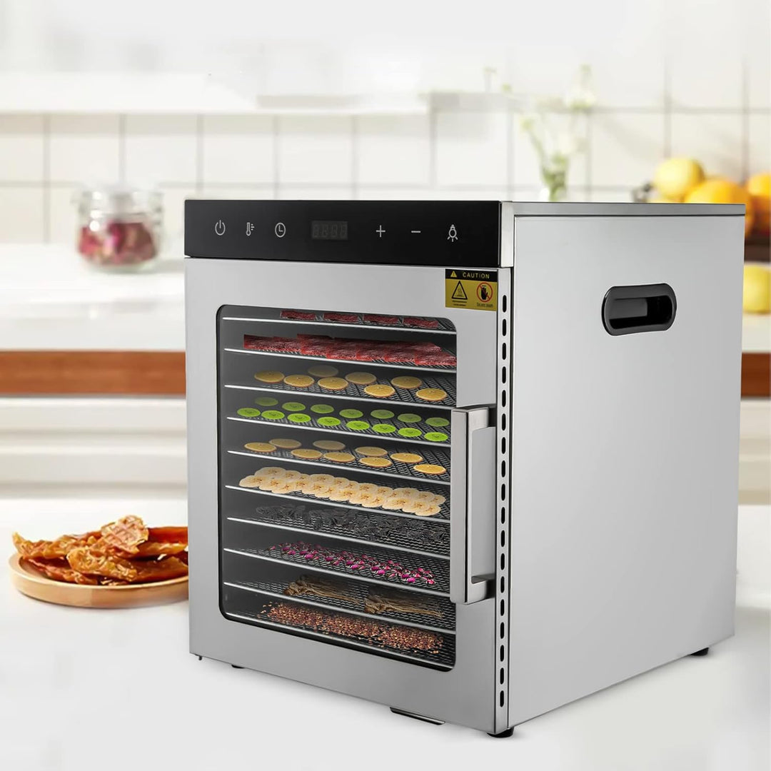 10 Edelstahlgitter Gemüse Trockner,Dörrautomaten freeze dryer gefriertrockner,Dörrgerät für Obst und