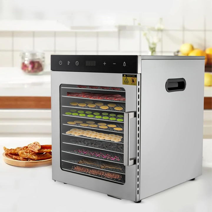10 Edelstahlgitter Gemüse Trockner,Dörrautomaten freeze dryer gefriertrockner,Dörrgerät für Obst und
