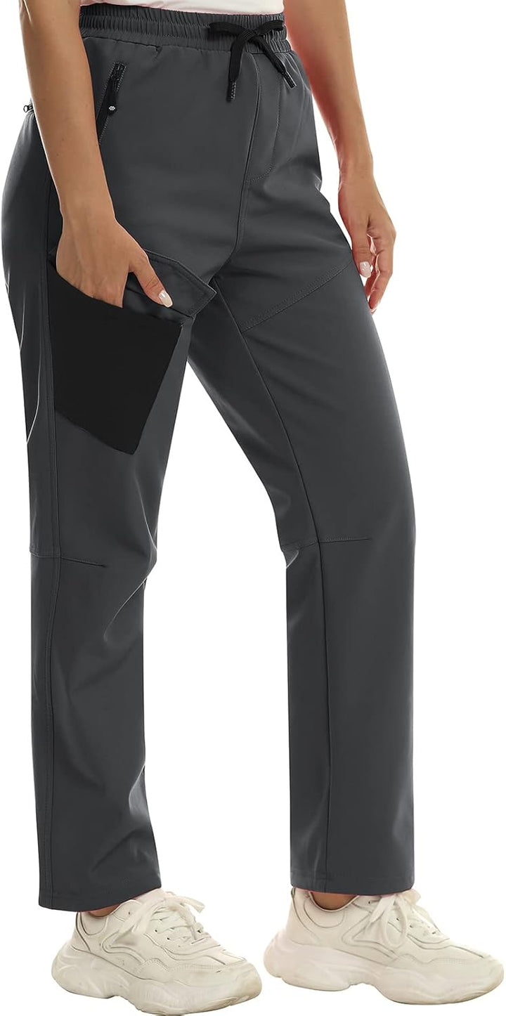 MoFiz Damen Wanderhose Skihose Softshellhose Outdoorhose Thermohose Winddichte Berghose Arbeitshose