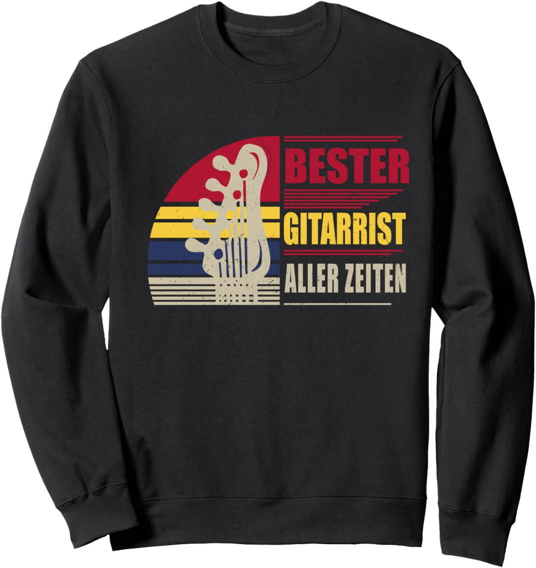 Gitarrist Gitarre Spieler Musiker Lustig Vater Papa Papi Sweatshirt