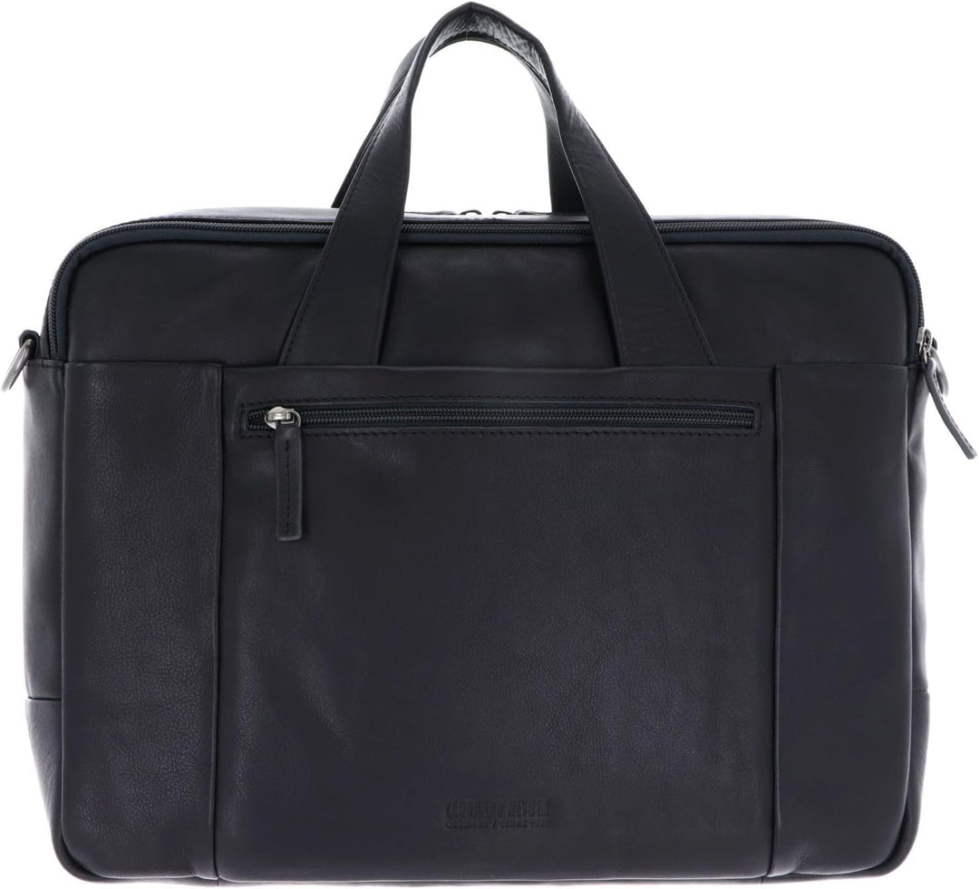 Leonhard Heyden Hamburg - Aktentasche 15" 40 cm Schwarz, Schwarz