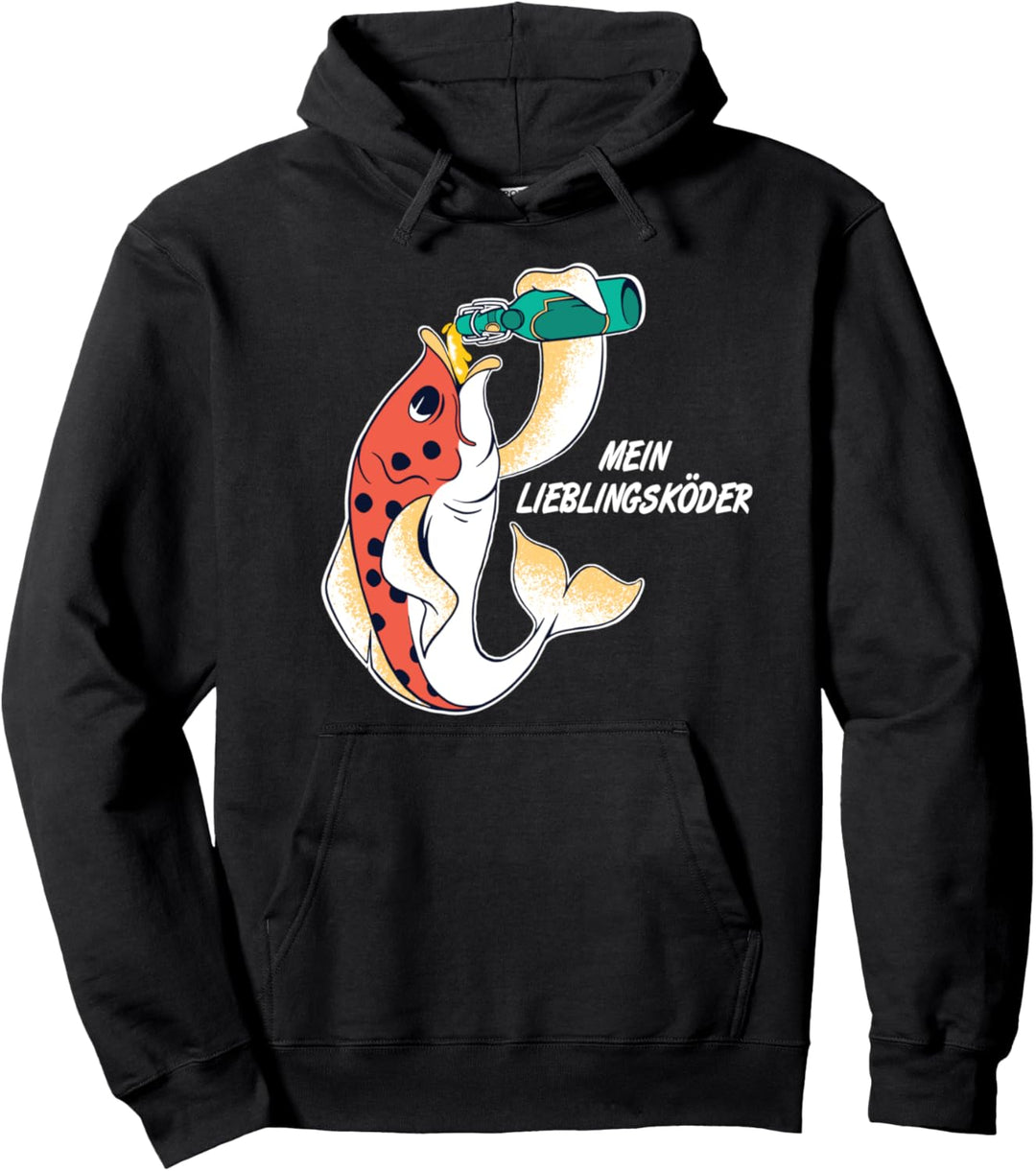 Lieblingsköder Bier Fisch, Angeln Angler Humor Hobby Pullover Hoodie