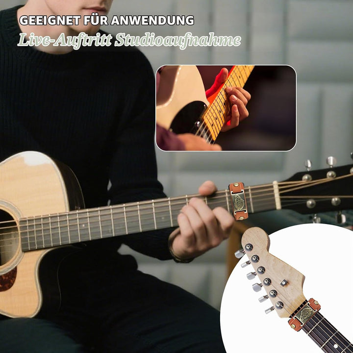 2 Stück Gitarrensaiten-Dämpfer, Griffbrett-Dämpfer, weiches Material, verstellbare Muting-Lösung für