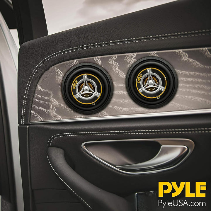 Pyle HiFi Lautsprecher Auto – Car HiFi Speakers – 2 Wege Lautsprecher Auto Boxen Set mit 120 Watt, 8