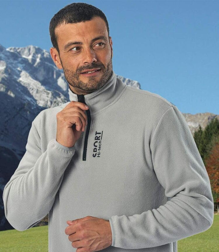 ATLAS FOR MEN - 2er-Pack Microfleece-Pullover - Fleecepullover Herren - Fleece Herren - Fleece Pullo