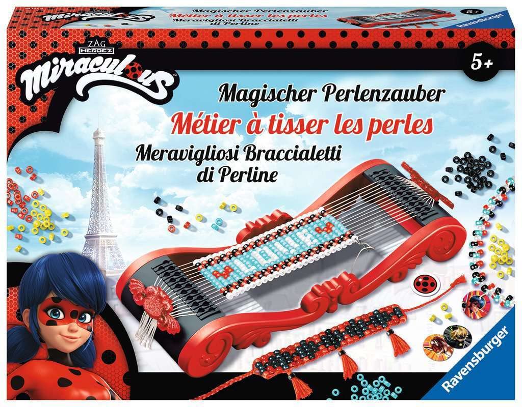 Ravensburger 18127 Magischer Perlenzauber Miraculous - Zauberhafte Armbänder aus bunten Perlen baste