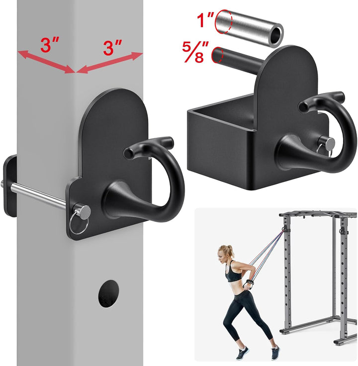 Kipika Power Cage Squat Rack Home Gym Zubehör - Anker für Widerstandsbänder Passt Rack mit 5/8„ oder