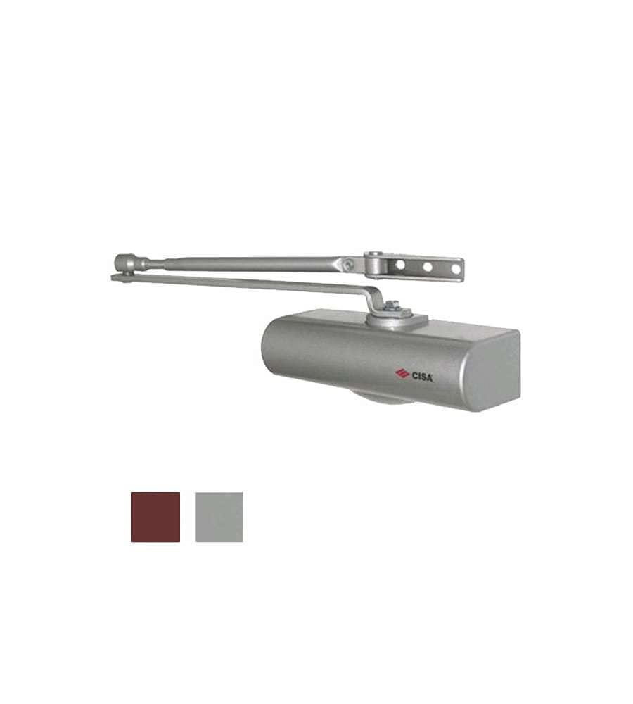 CISA 1C141503097, Türschliesser ohne Stopp Smart Plus 2, Farbe Aluminium