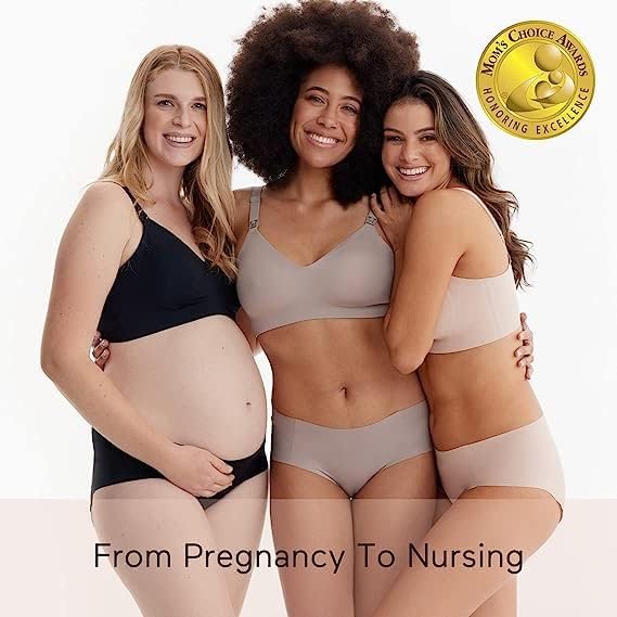 momcozy Still-BH ohne Bügel, Nahtloser SchwangerschafCL-BH mit zusätzlichen BH-Verlängerungen 3XL Br
