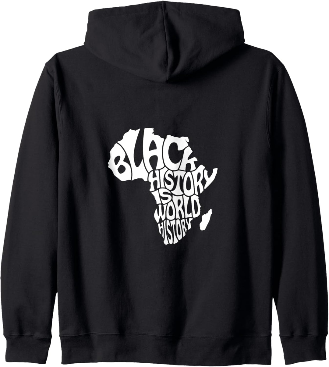 Schwarze Geschichte ist Weltgeschichte in Form einer Afrika-Karte Kapuzenjacke