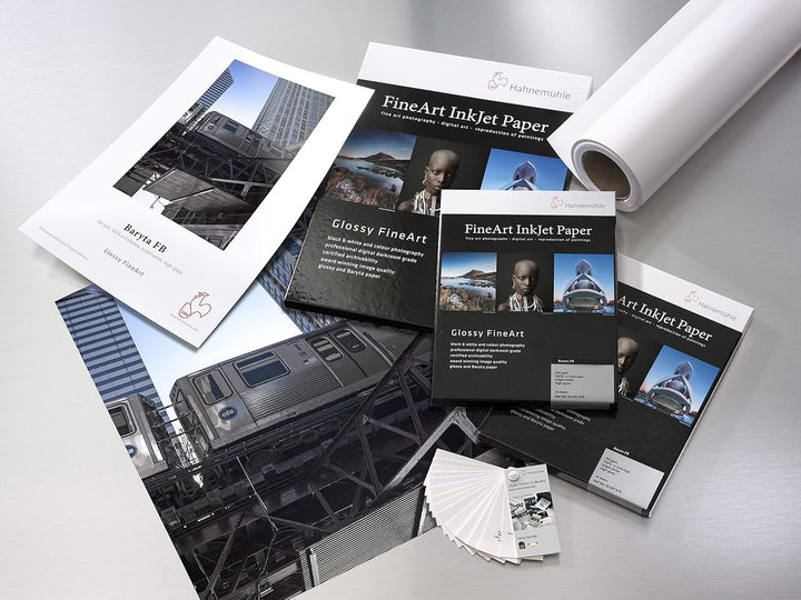 Hahnemühle 10641675 Digital FineArt Baryta FB Papier, 350 g/m², DIN A4, 210 x 297 mm, hellweiss, 210