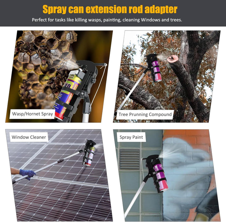 2025 Neueste Sprühdosen Verlängerungsstangen Adapter, Sprühdosenhalter Erweiterte Version Mit 3.6m T
