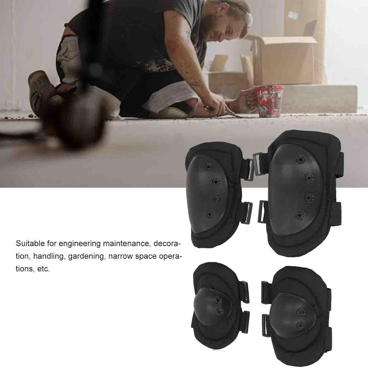 Fafeicy Taktische Knie-Ellenbogen-Schutzpolster, Arbeits-Knie-Ellbogenschützer, Professionelles Ausr