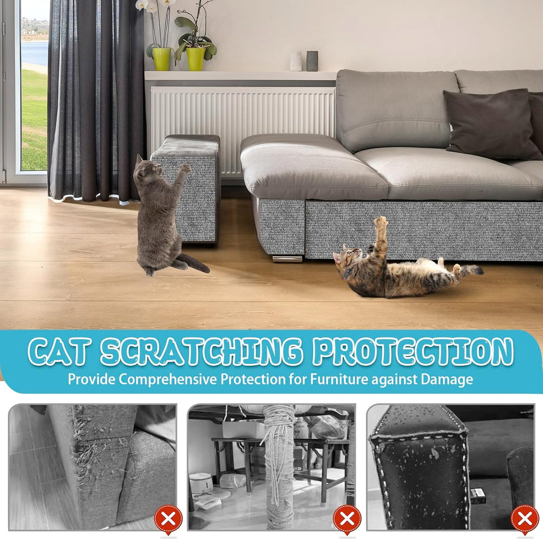 Kratzmatte Katze selbstklebend Kratzteppich Katze Wand Kratzbretter Sofa Kratzschutz Kratzmatte für