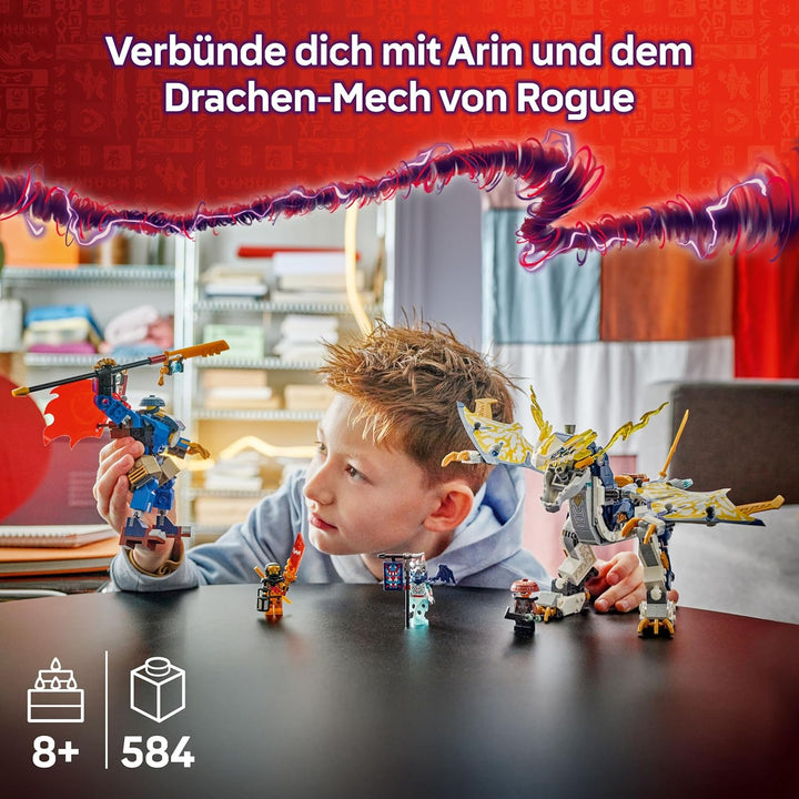 LEGO NINJAGO Rogues Mech-Drachenreiter - Ninja-Spielzeug mit Drachen, 4 Minifiguren und Ausrüstung -