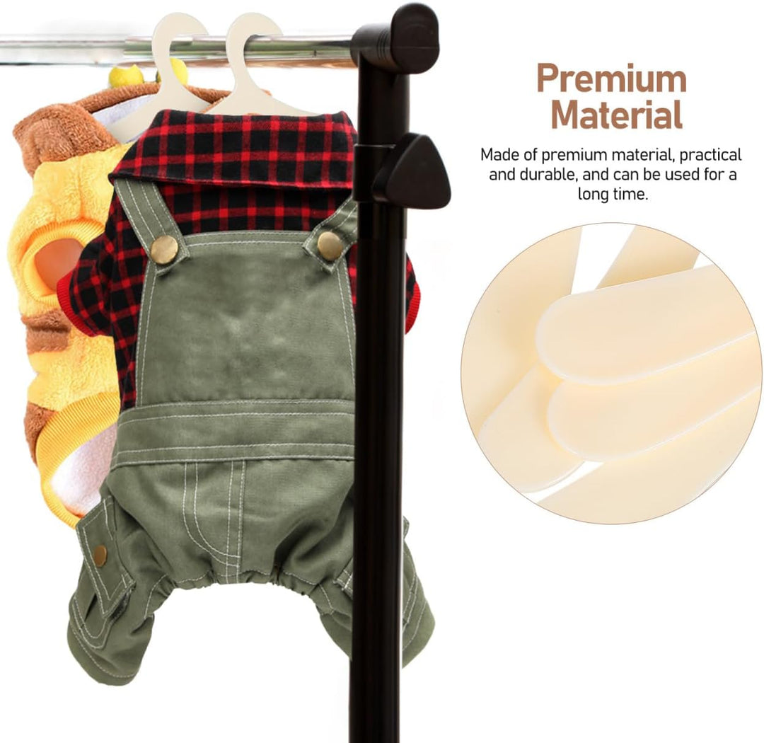 Yardwe Haustier Kleiderbügel 19 cm – 40 Stück rutschfeste Kunststoffbügel Für Hundemantel Und Katzen
