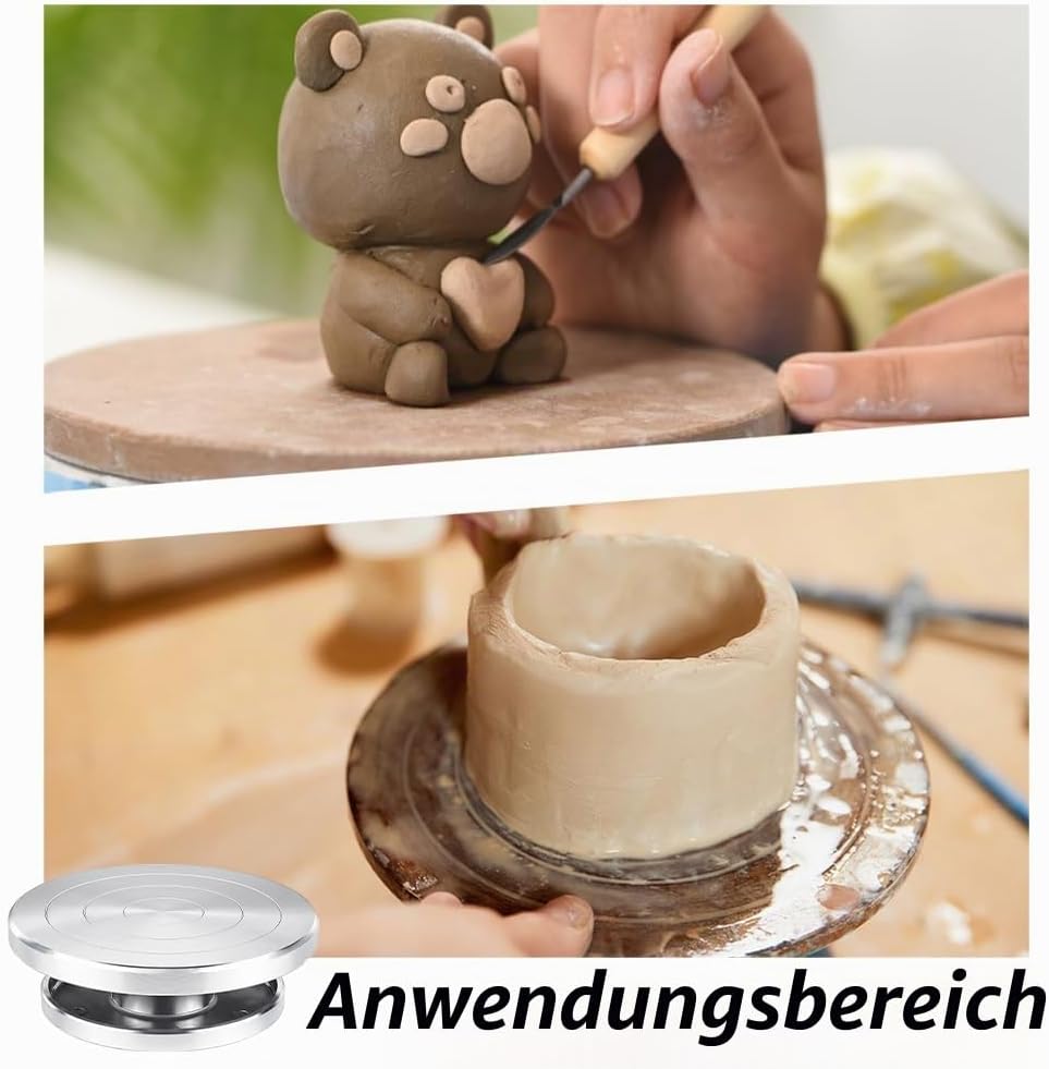 UNICRAFTALE 15cm 1 Stück Action Displays Legierung Keramik Drehscheibe Drehscheibe Skulpturrad Drehs