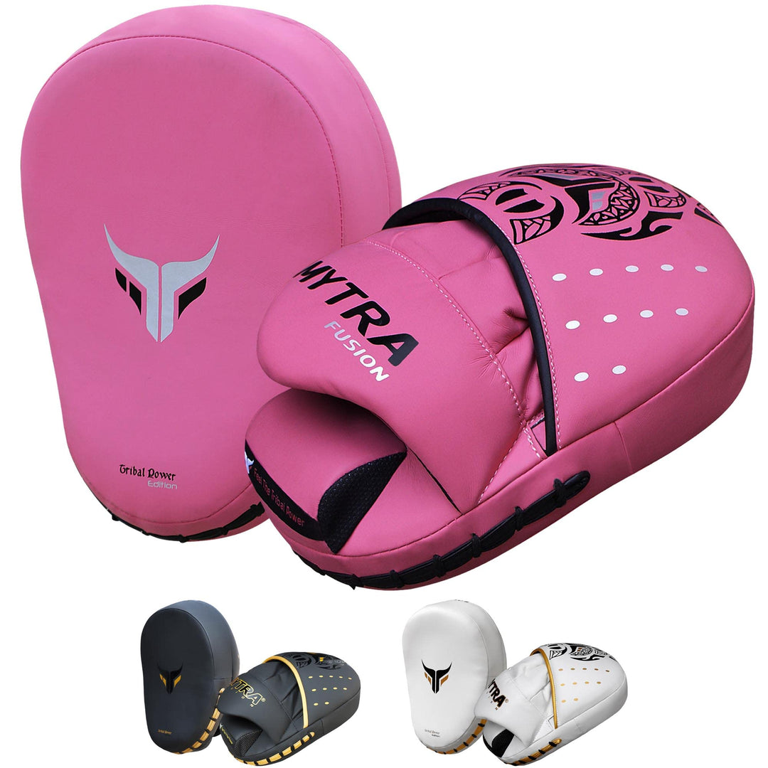 Mytra Fusion Box pratzen - Punch pad MMA Muay Thai handpratzen für Box- und Kampfsporttraining Pink,