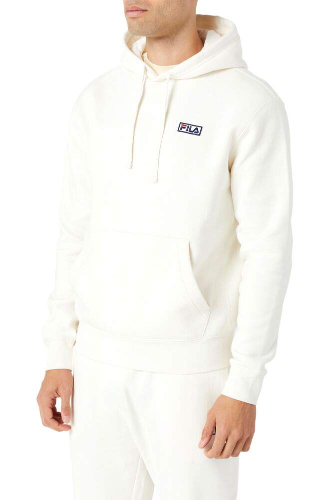FILA Herren Algot Fleece Hoodie Kapuzenpullover S Gardenia, S Gardenia