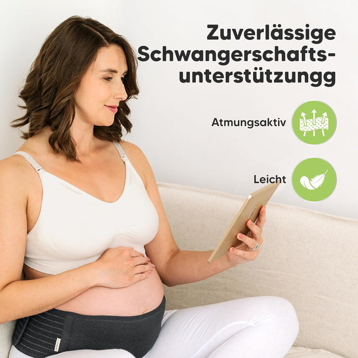 KeaBabies Bauchgurt Schwangerschaft - Weicher und atmungsaktiver schwangerschaftsgürtel - Bauchband