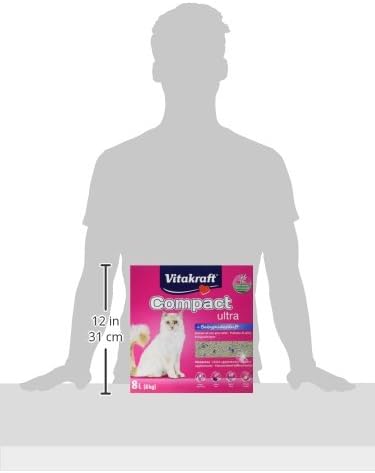 Vitakraft Katzenstreu Compact ultra plus, 1x 8kg 8 kg (1er Pack), 8 kg (1er Pack)