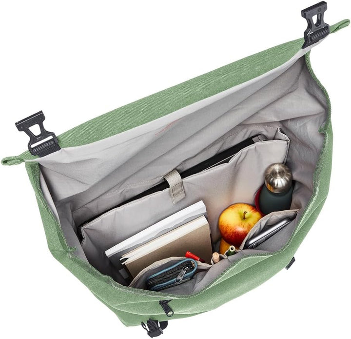 VAUDE Fahrradtasche für Gepäckträger Augsburg IV 20L Einheitsgrösse Willow Green, Einheitsgrösse Wil
