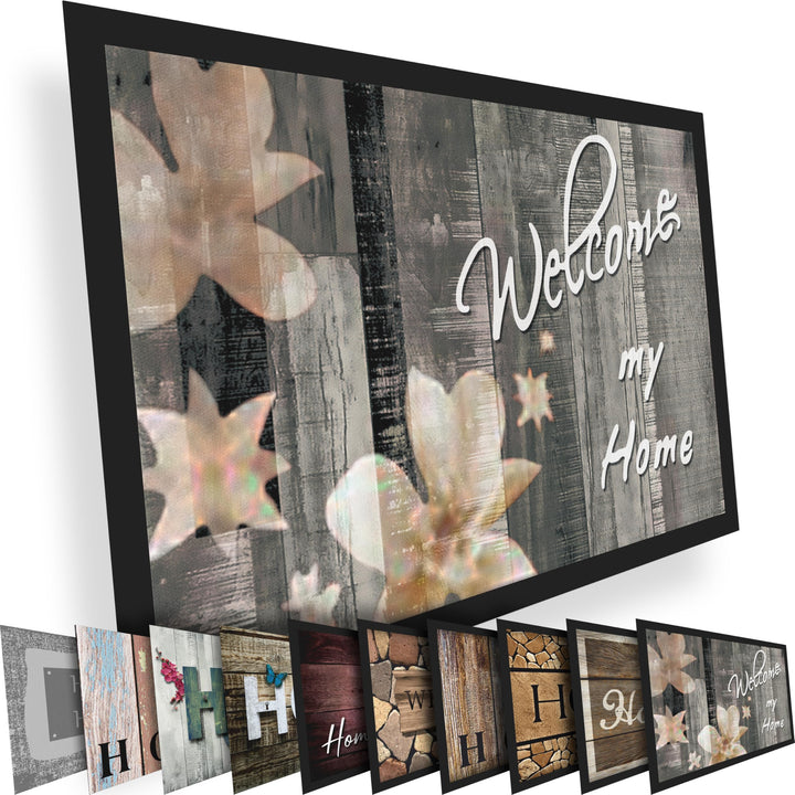 Hochwertige Fussmatte 60x80 cm (Large) – Schmutzfangmatte für Innen & Aussen, rutschfest mit hoher S