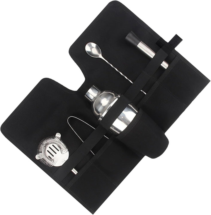 SEAFRONT Tragbares Cocktail -Set -Tasche Professionelles Mixologie Barkeeper Kit für Camping, Pickni